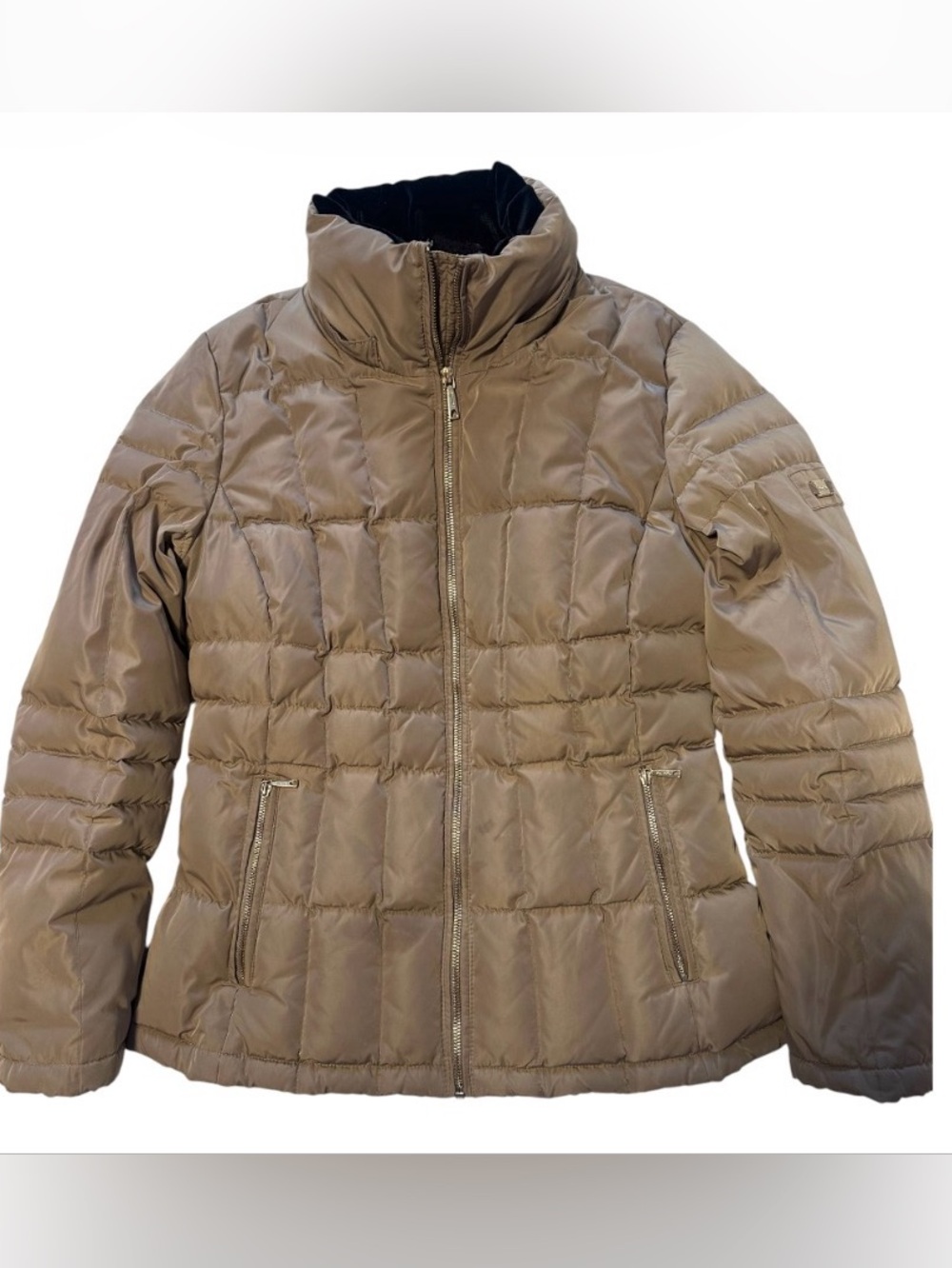 Calvin Klein Small Puffer Jacket – Lightweight Quilted Winter Coat Birch